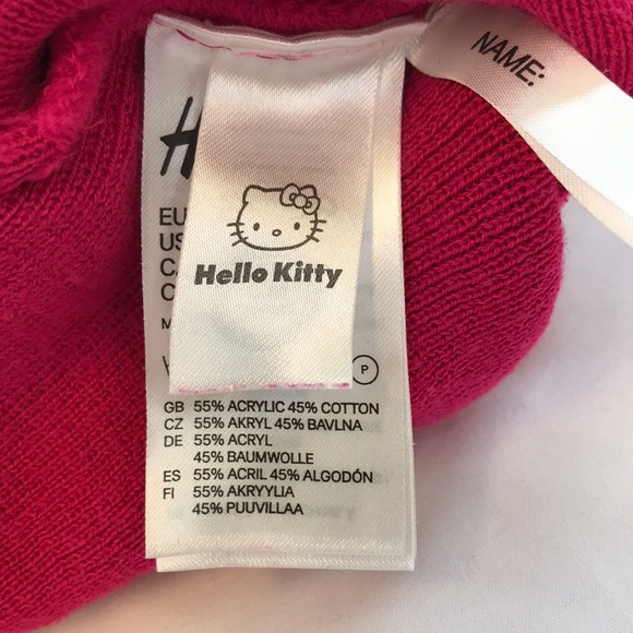 Hello Kitty Pink Hat Beanie With Top Tassel - Picture 5 of 6